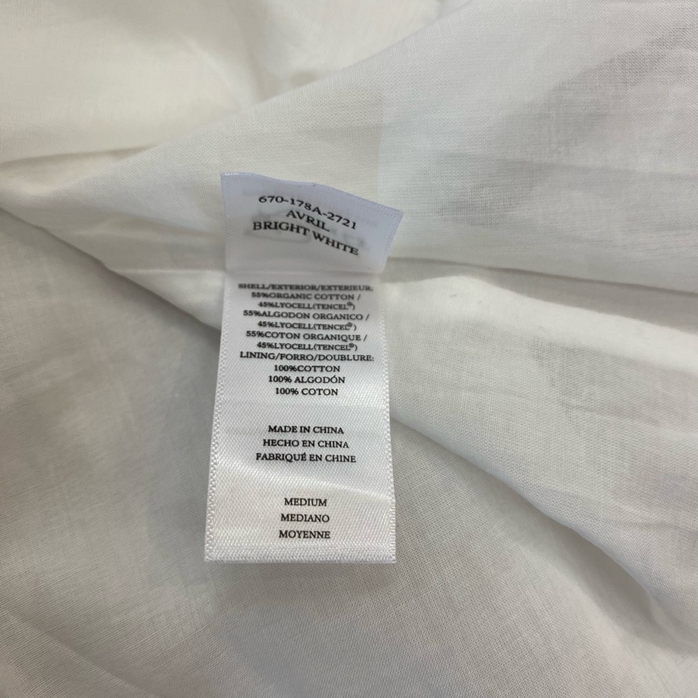 NWT Rails Avril Dress in Bright White Size Medium - Picture 11 of 11